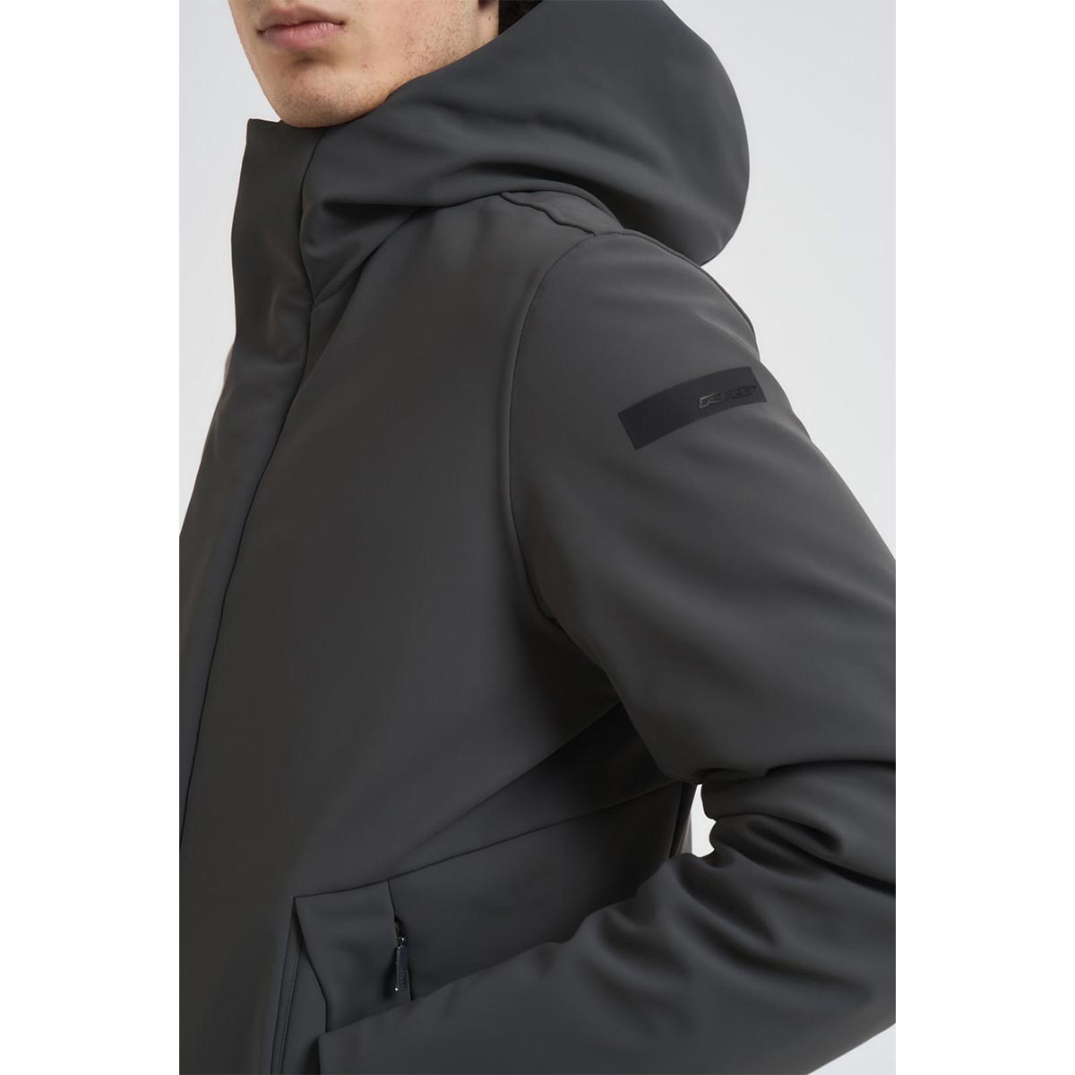 Parka tessuto tecnico con cappuccio