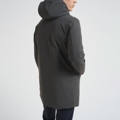 Parka tessuto tecnico con cappuccio