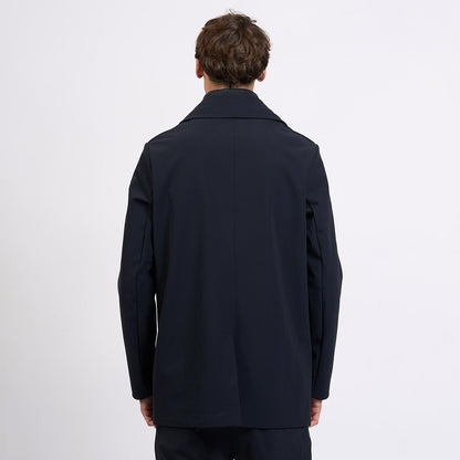 Caban doppio petto in tessuto tecnico