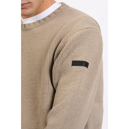 Maglione girocollo in tessuto strech