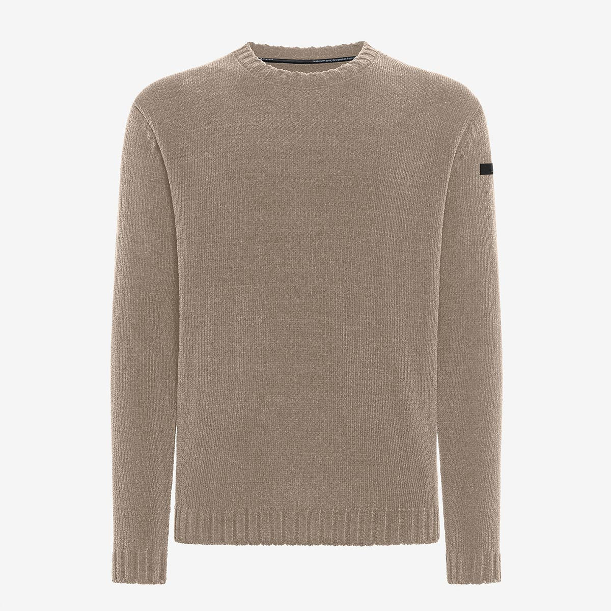 Maglione girocollo in tessuto strech