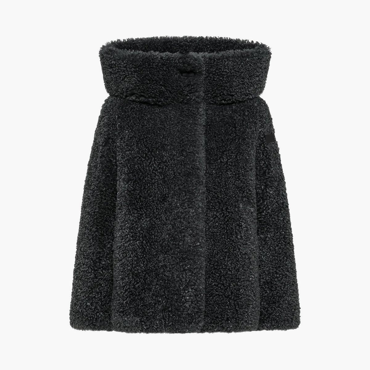 Giubbotto ibrido in piumino e pelliccia teddy