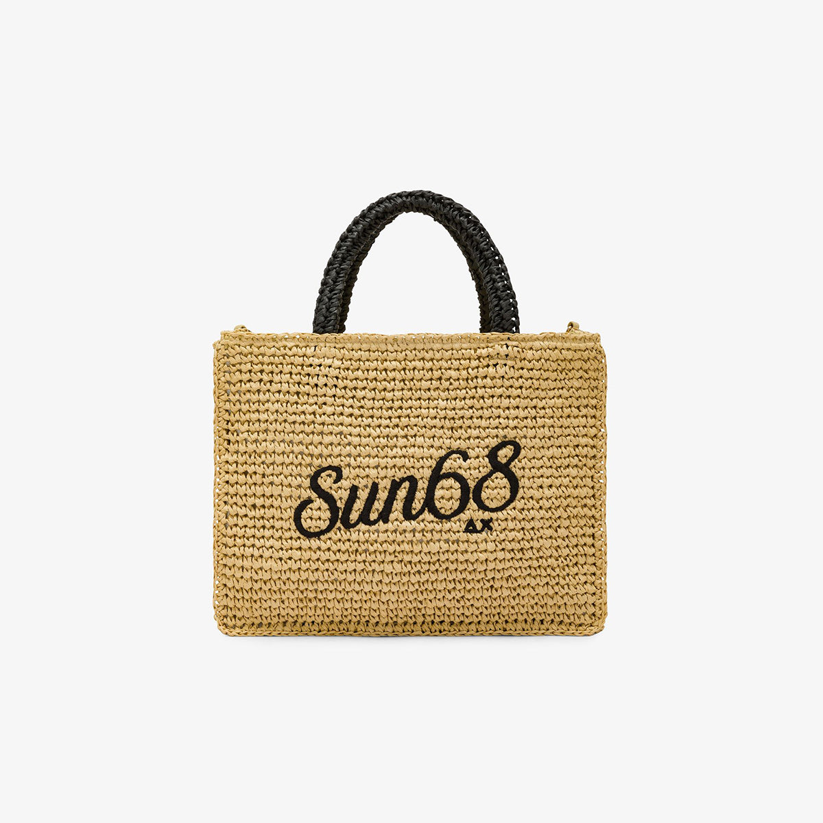 Borsa shopper in raffia
