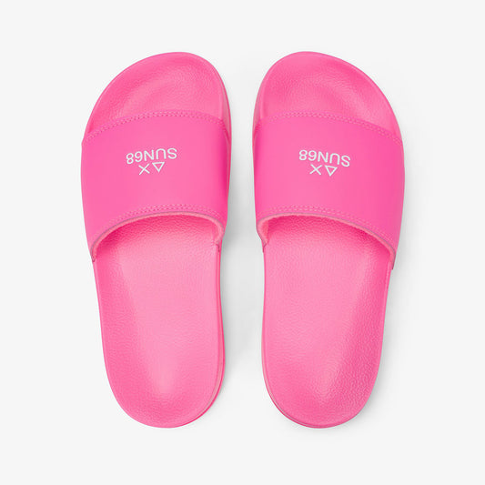 Ciabatte fucsia fluo a fascia