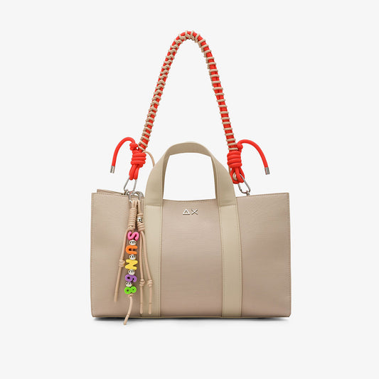 Borsa grande shopper con manico removibile