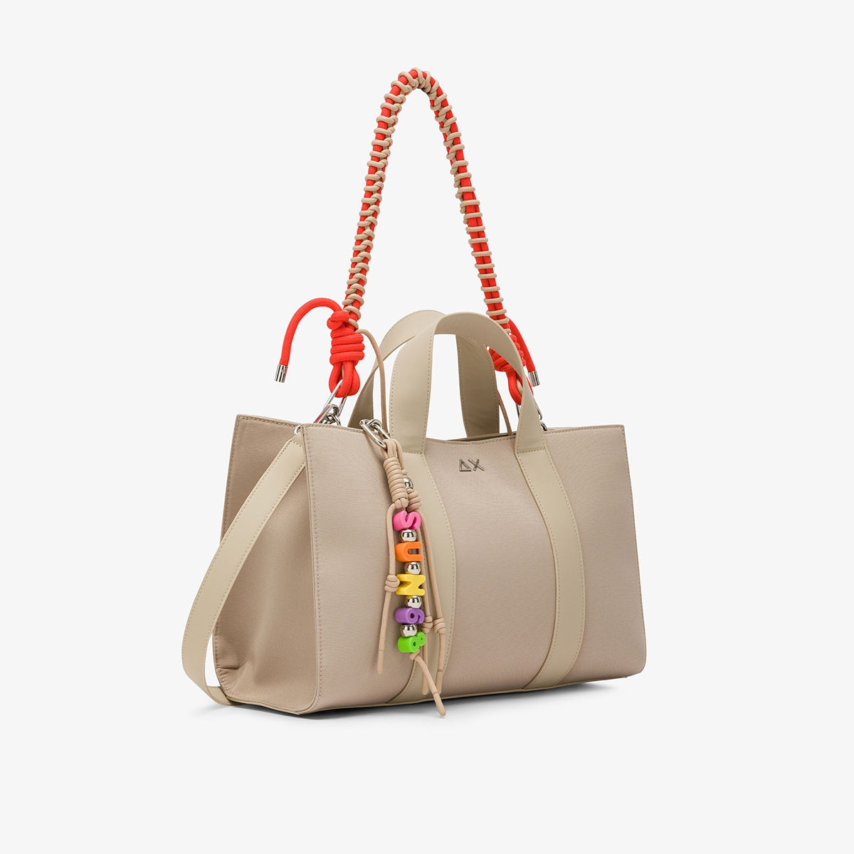 Borsa grande shopper con manico removibile