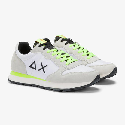 Sneaker bianca fluo