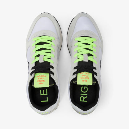 Sneaker bianca fluo