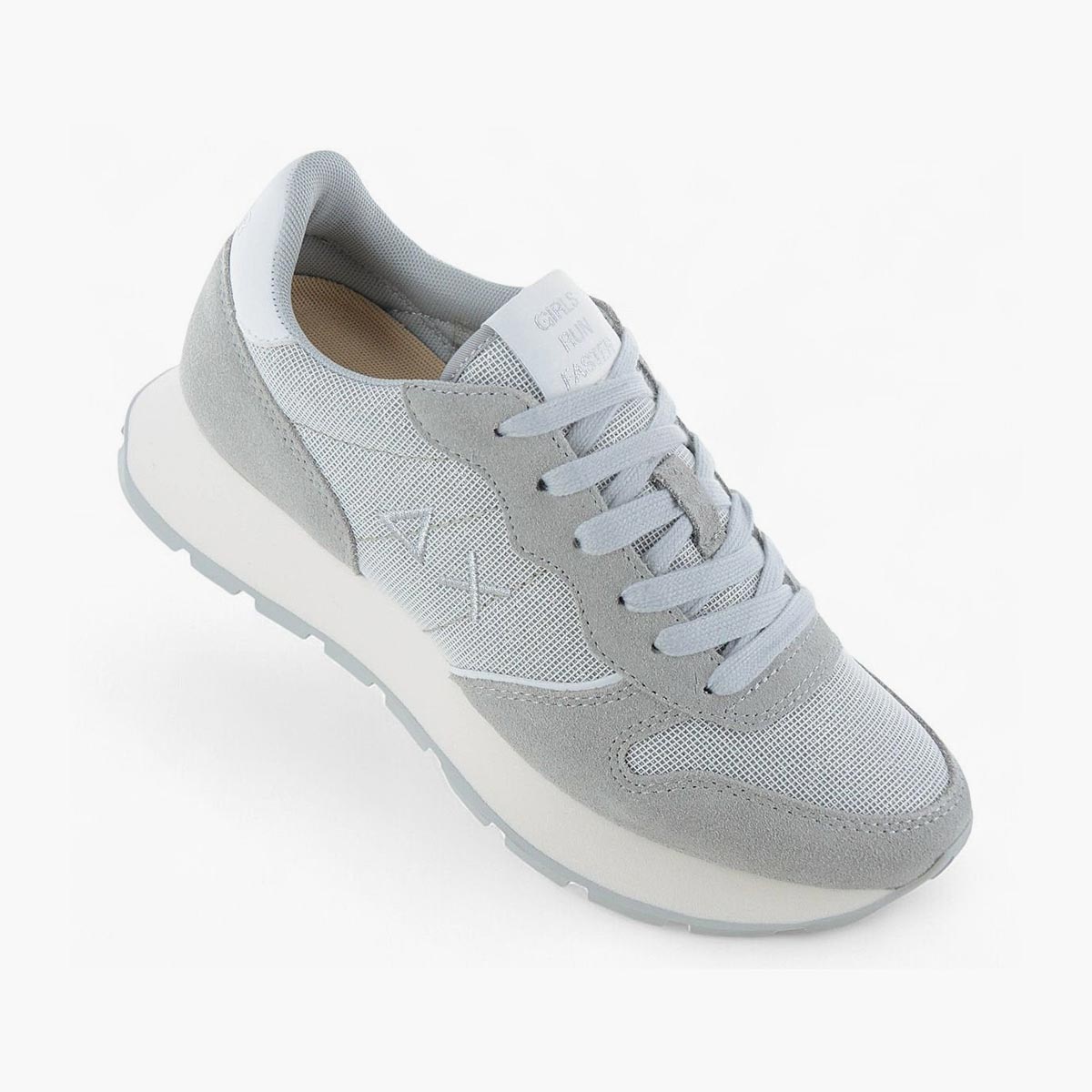 Sneakers in lurex grigia