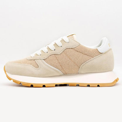 Sneakers in lurex oro