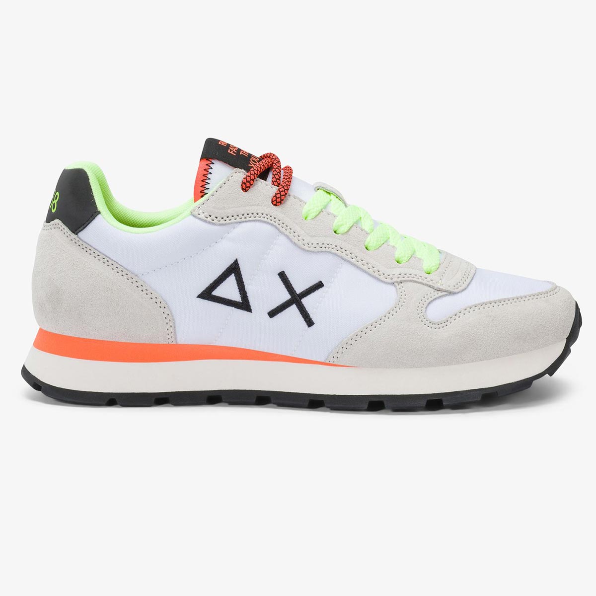 Sneaker bianca fluo