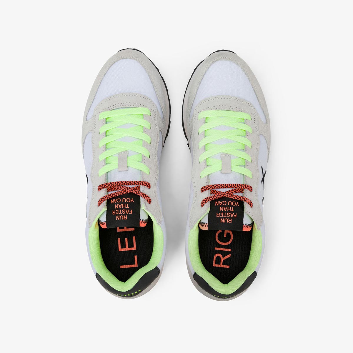 Sneaker bianca fluo