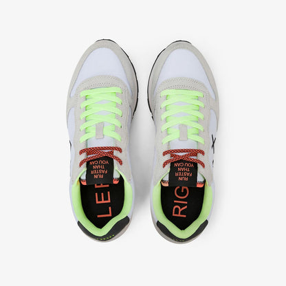 Sneaker bianca fluo