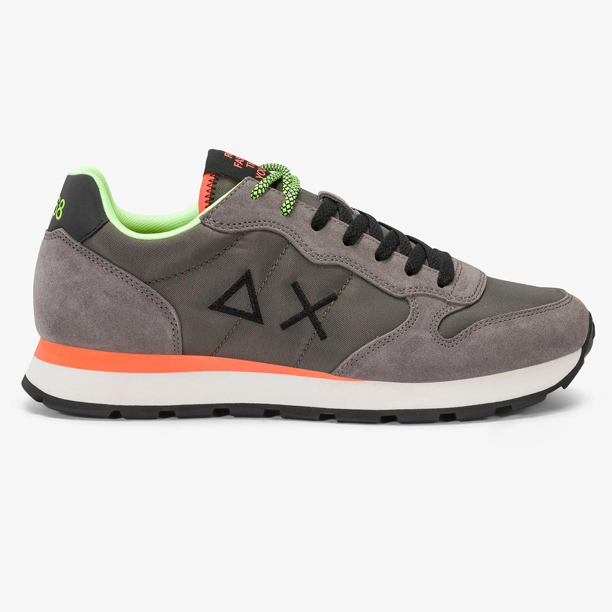 Sneaker grigia fluo