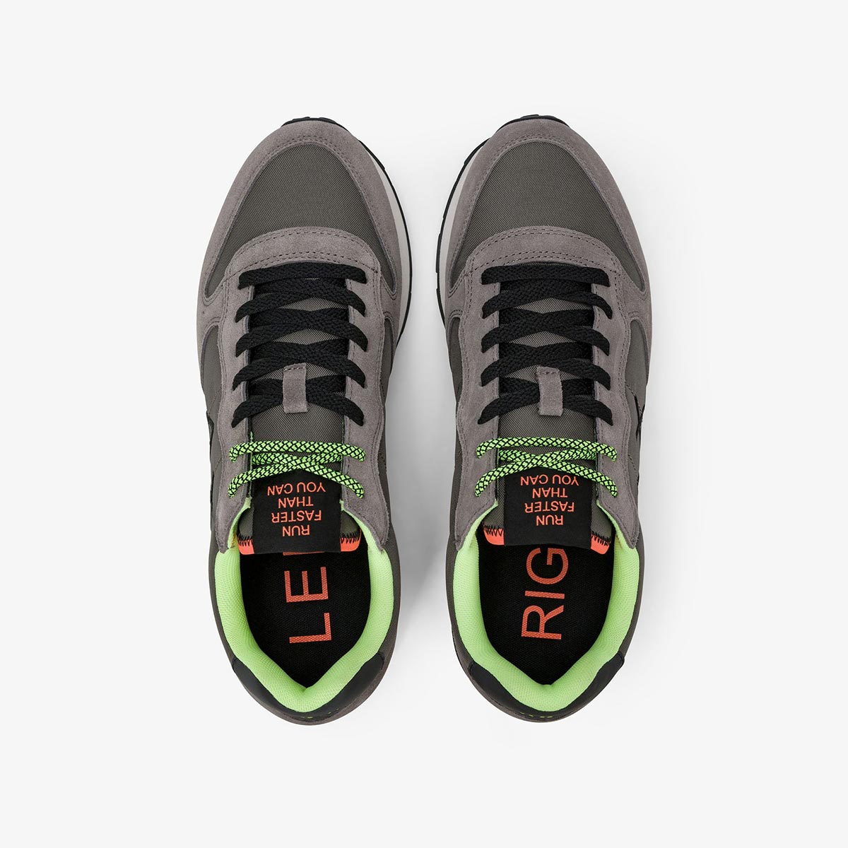 Sneaker grigia fluo