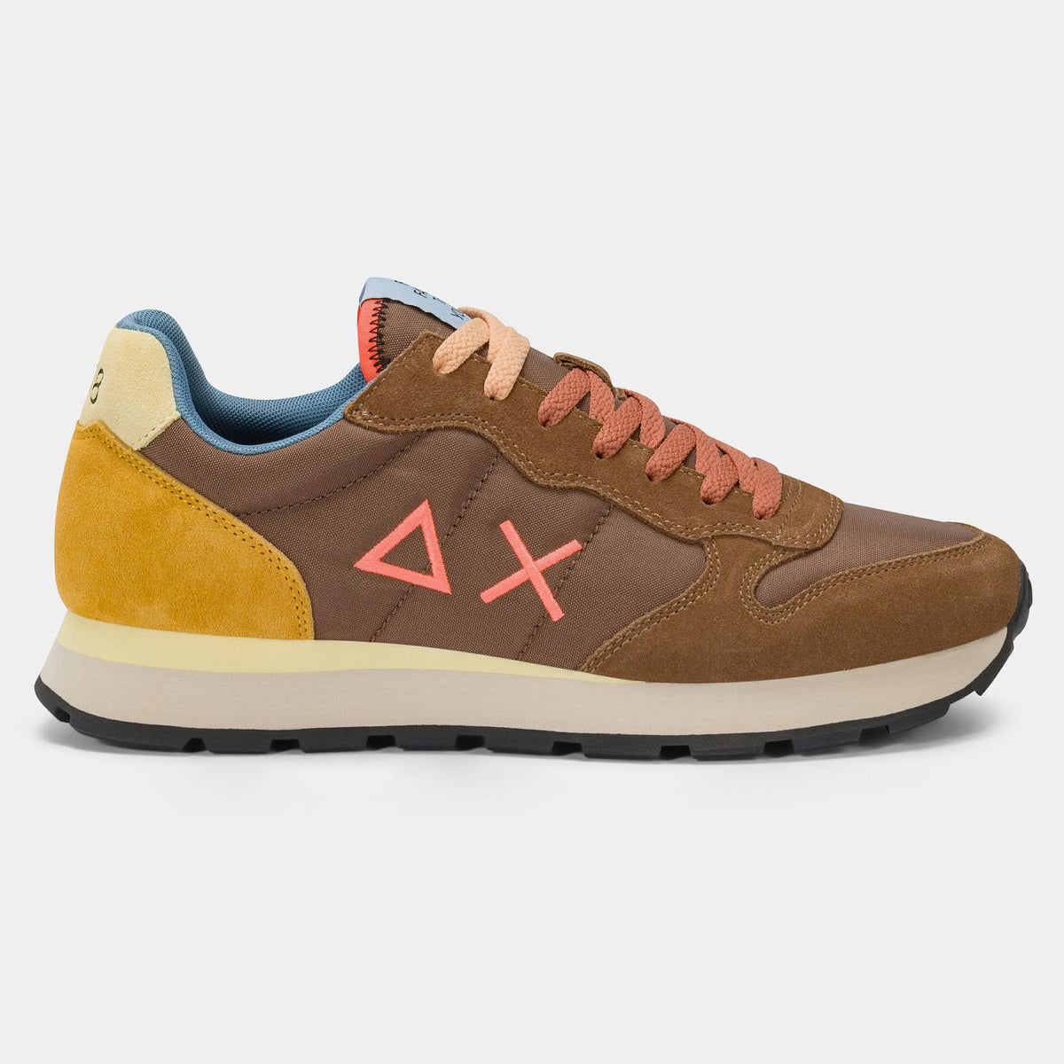 Sneaker bicolore marrone