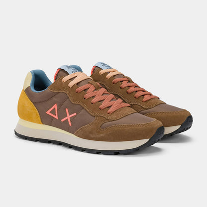 Sneaker bicolore marrone