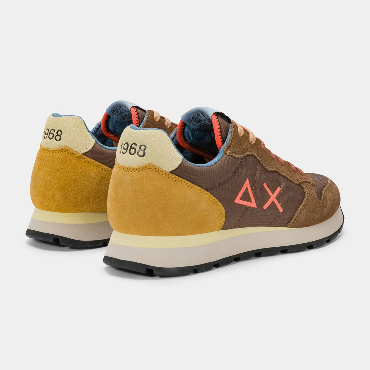 Sneaker bicolore marrone