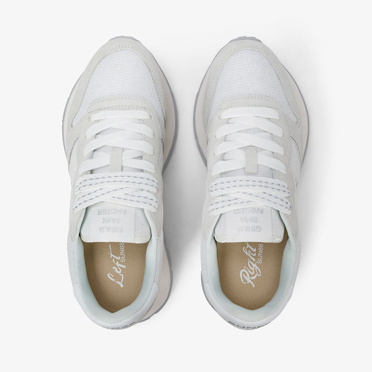 Sneakers in lurex bianca