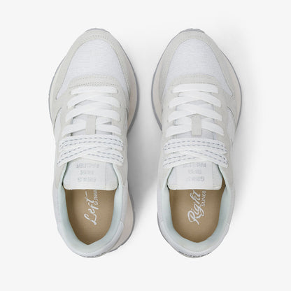 Sneakers in lurex bianca