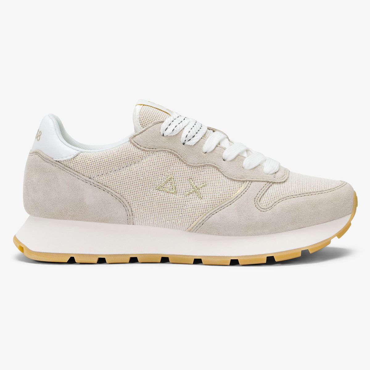 Sneakers in lurex oro