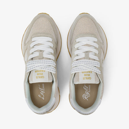 Sneakers in lurex oro