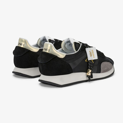 Sneaker fondo runner nera