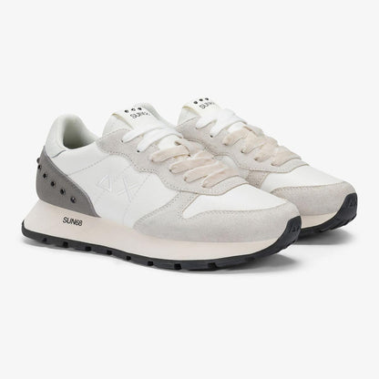 Sneakers in pelle con borchie