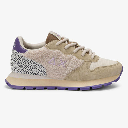Sneakers vintage in suede e teddy