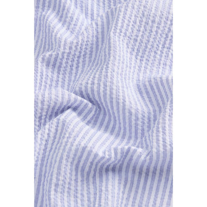 Vestito lungo goffrato a righe