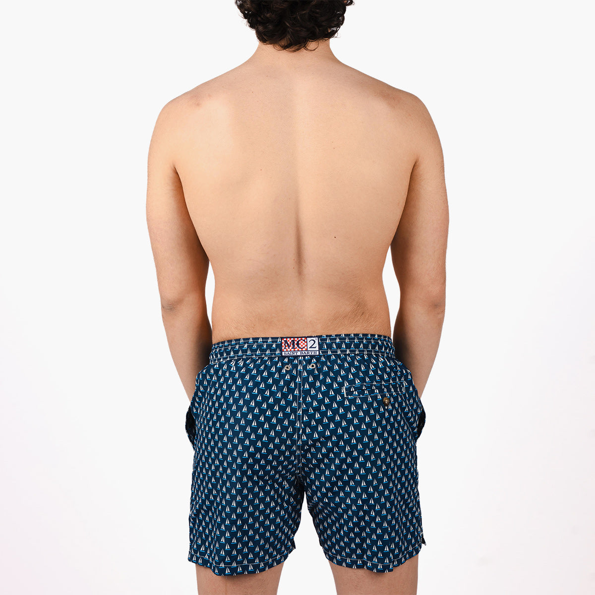 Boxer mare stampa barchette