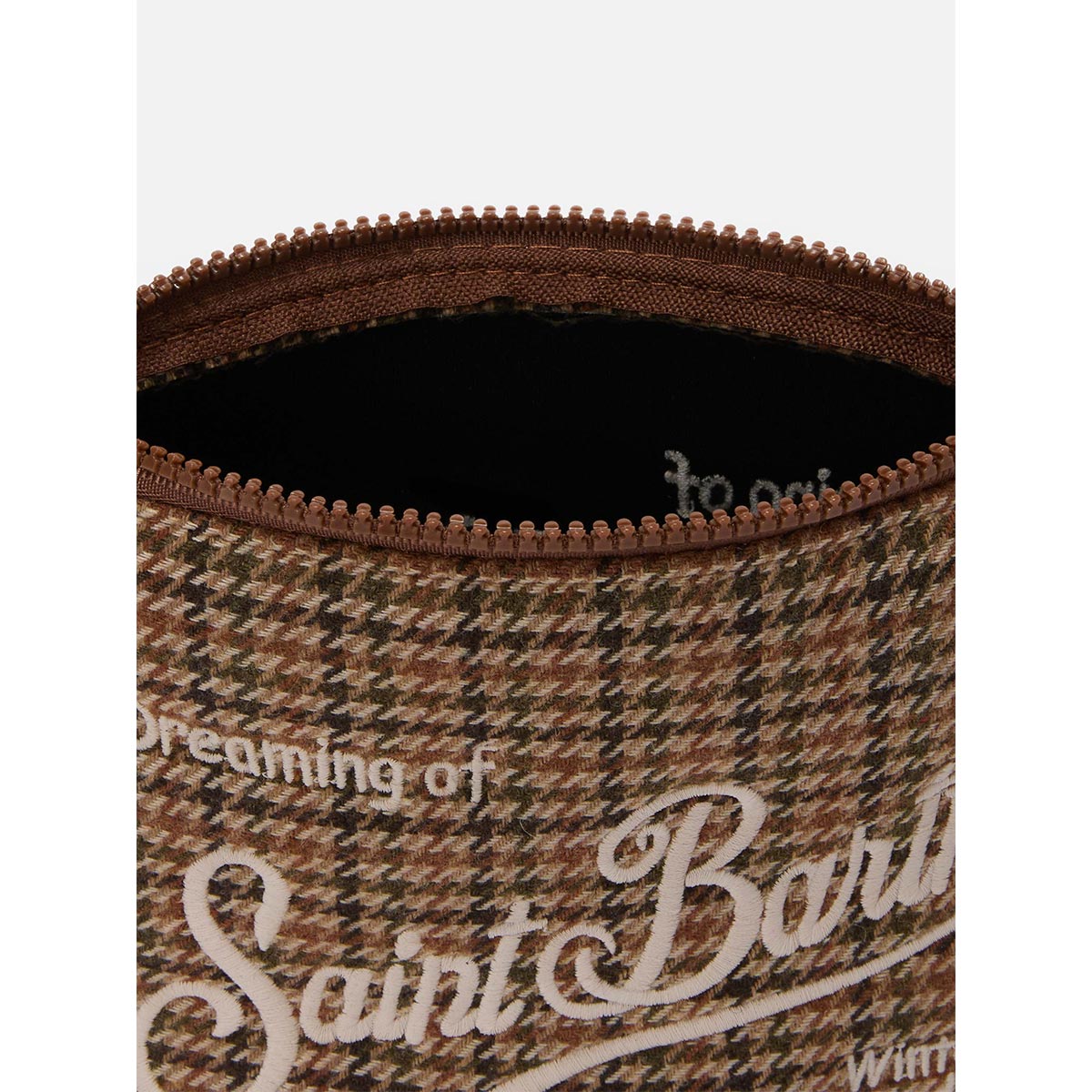 Pochette in lana pied de poule