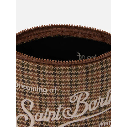Pochette in lana pied de poule