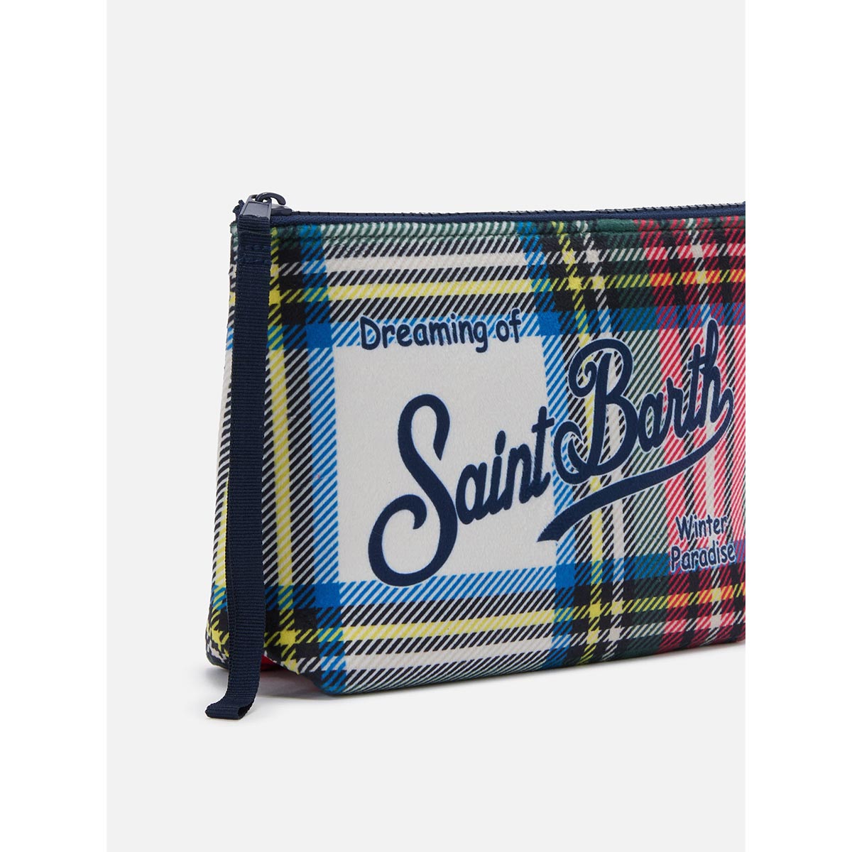 Pochette in lana scozzese