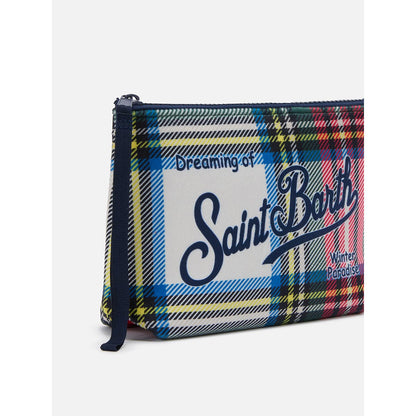 Pochette in lana scozzese