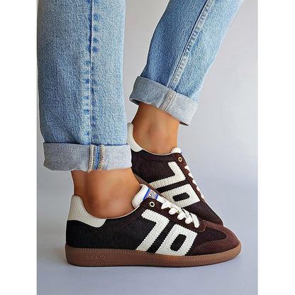 Sneaker in cavallino marrone