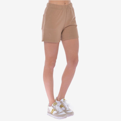 Short in felpa khaki