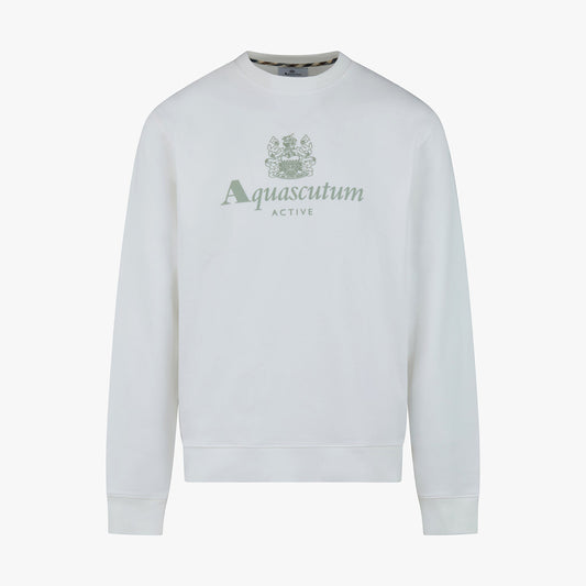 Felpa in cotone con logo