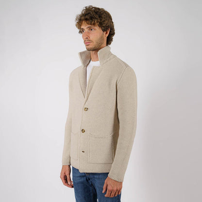 Blazer in maglia a nido d'ape