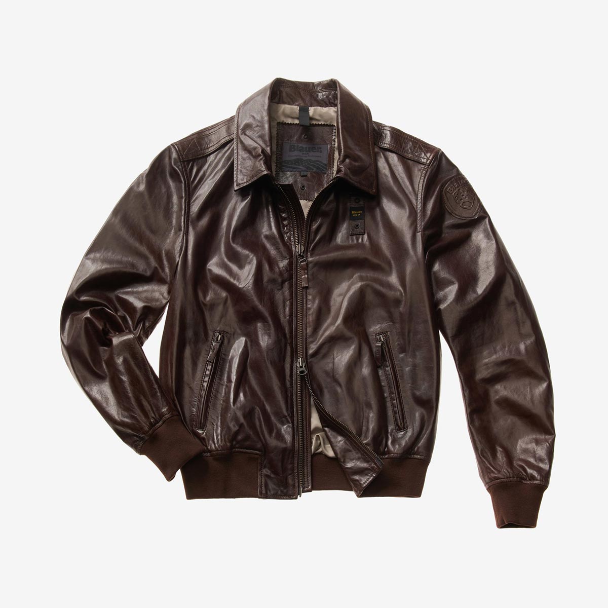 Bomber in pelle