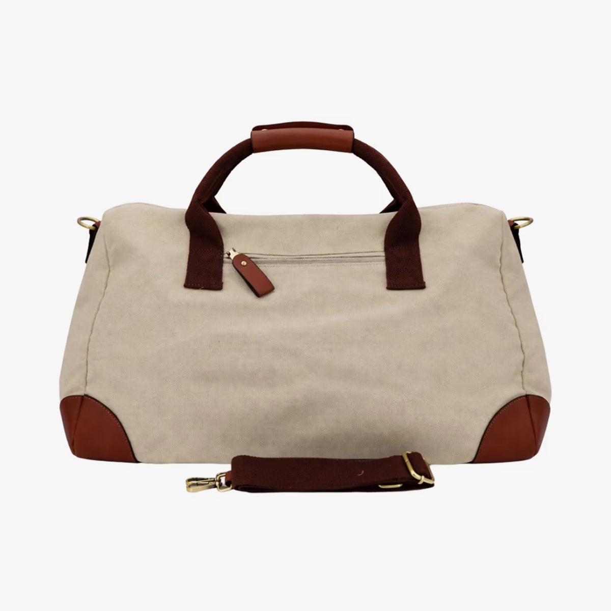 Borsone in tela beige