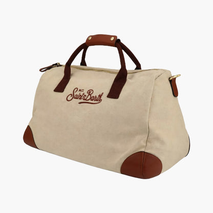 Borsone in tela beige