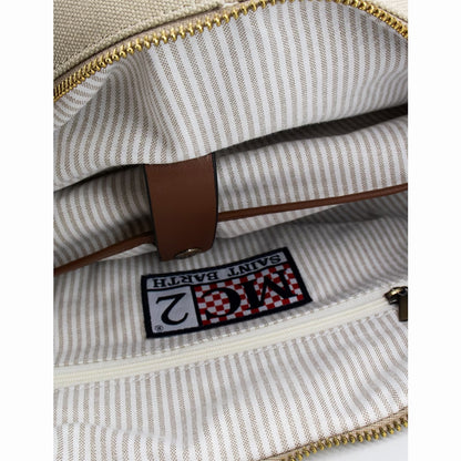 Borsone in tela beige