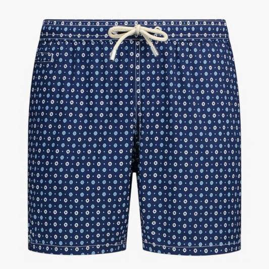 Boxer mare stampa fantasia cravatta