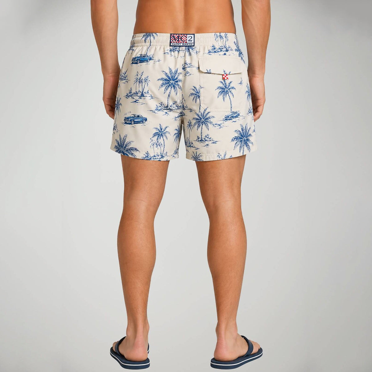 Boxer mare stampa palme