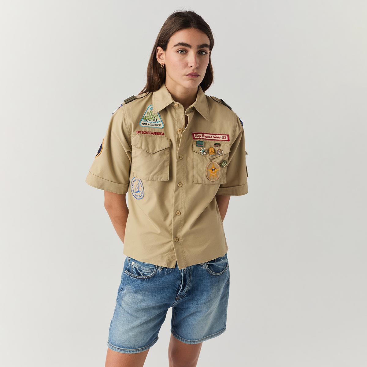 Camicia Boy scout con patch