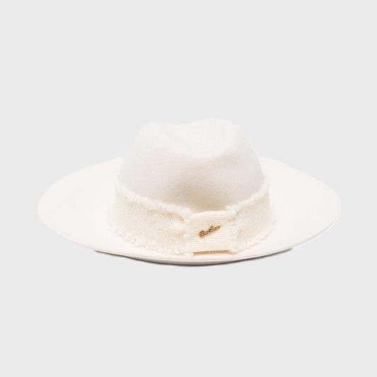 Cappello in feltro con swarovski