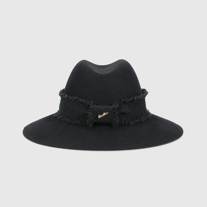 Cappello in feltro con swarovski