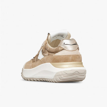 Sneaker in pelle e tessuto tecnico