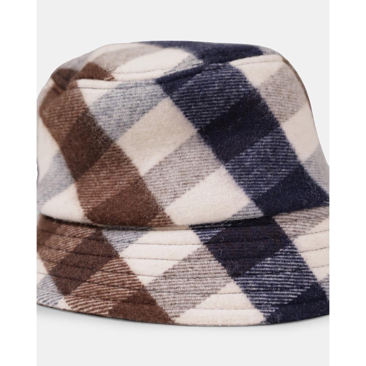 Cappello a pescatore a quadri in lana